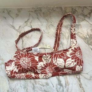 NWT Madewell Bikini Top Floral